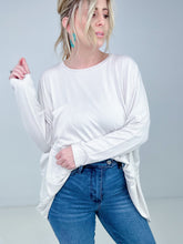 Load image into Gallery viewer, Zenana Luxe Rayon Oversized Round Neck Front Pocket Top