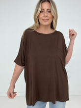 Load image into Gallery viewer, Zenana "Modish Comfort" Rayon Oversized Front Pocket Top