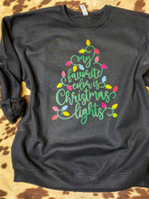 Load image into Gallery viewer, My Favorite Color is Christmas Lights TEE or SWEATSHIRT
