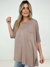 Load image into Gallery viewer, Zenana "Modish Comfort" Rayon Oversized Front Pocket Top