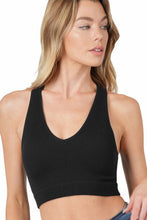 Load image into Gallery viewer, Zenana Ribbed Cropped Raceback Tank Top