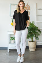 Load image into Gallery viewer, Heimish Full Size V-Neck Short Sleeve T-Shirt