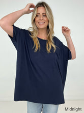 Load image into Gallery viewer, Zenana "Modish Comfort" Rayon Oversized Front Pocket Top