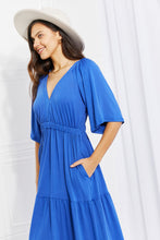 Load image into Gallery viewer, Culture Code Full Size My Muse Flare Sleeve Tiered Maxi Dress
