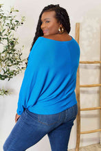 Load image into Gallery viewer, Zenana Full Size Round Neck Batwing Sleeve Blouse