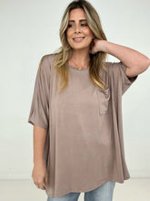 Load image into Gallery viewer, Zenana "Modish Comfort" Rayon Oversized Front Pocket Top