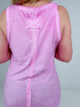 Load image into Gallery viewer, Zenana Washed Raw Edge V-Neck Tank Top