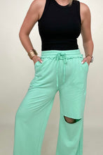Load image into Gallery viewer, Zenana Distressed Knee French Terry Sweats With Pockets - New Colors
