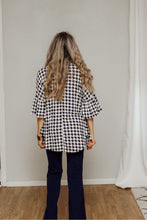 Load image into Gallery viewer, Be seen hounds tooth top- FINAL SALE!