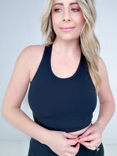 Load image into Gallery viewer, Mono B Racer Back Cropped Sports Tank