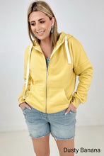 Load image into Gallery viewer, Zenana Solid Zipper Up Hoodie