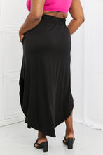 Load image into Gallery viewer, Zenana It's My Time Full Size Side Scoop Scrunch Skirt in Black