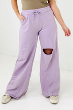 Load image into Gallery viewer, Zenana Distressed Knee French Terry Sweats With Pockets - New Colors