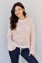 Load image into Gallery viewer, POL Summer Chills Bottom Drawstring Tunnel Sweater Top