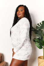 Load image into Gallery viewer, Double Take Floral Long Sleeve Top and Shorts Loungewear Set