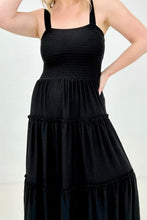 Load image into Gallery viewer, Zenana Smocked Tiered Maxi Dress