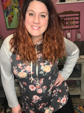 Load image into Gallery viewer, Floral BEAUTY lightweight hoodie