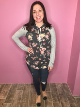 Load image into Gallery viewer, Floral BEAUTY lightweight hoodie
