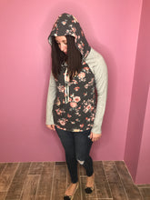 Load image into Gallery viewer, Floral BEAUTY lightweight hoodie