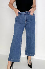 Load image into Gallery viewer, Risen High Rise Cropped Wide Leg Jeans