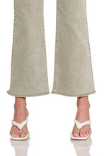 Load image into Gallery viewer, Zenana Acid Washed High Waist Frayed Hem Cropped Kick Flare Jeans