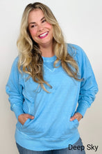Load image into Gallery viewer, Zenana Pigment Dyed French Terry Pullover With Pockets
