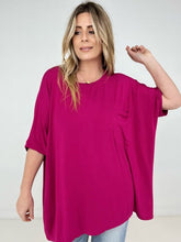 Load image into Gallery viewer, Zenana "Modish Comfort" Rayon Oversized Front Pocket Top
