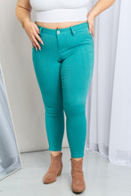 Load image into Gallery viewer, YMI Jeanswear Kate Hyper-Stretch Full Size Mid-Rise Skinny Jeans in Sea Green