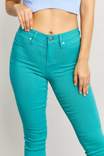 Load image into Gallery viewer, YMI Jeanswear Kate Hyper-Stretch Full Size Mid-Rise Skinny Jeans in Sea Green