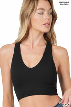 Load image into Gallery viewer, Zenana Ribbed Cropped Raceback Tank Top