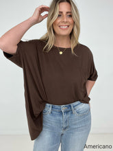 Load image into Gallery viewer, Zenana "Modish Comfort" Rayon Oversized Front Pocket Top