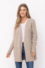 Load image into Gallery viewer, Cielo Long Open Front Mossy Cardigan