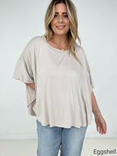 Load image into Gallery viewer, Easel "The Swing Of Things" Solid Short Sleeve Swing Top