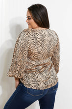 Load image into Gallery viewer, ODDI Full Size Printed Pleated Blouse