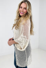 Load image into Gallery viewer, Adora Solid Popcorn Crochet Cardigan