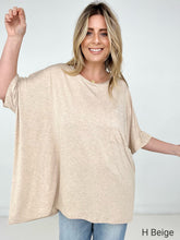 Load image into Gallery viewer, Zenana "Modish Comfort" Rayon Oversized Front Pocket Top