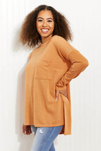 Load image into Gallery viewer, Zenana This Weekend Full Size Melange Jacquard High-Low Sweater