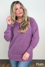 Load image into Gallery viewer, Zenana Pigment Dyed French Terry Pullover With Pockets