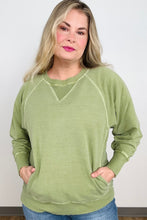 Load image into Gallery viewer, Zenana Pigment Dyed French Terry Pullover With Pockets