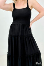 Load image into Gallery viewer, Zenana Smocked Tiered Maxi Dress