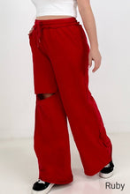 Load image into Gallery viewer, Zenana Distressed Knee French Terry Sweats With Pockets - New Colors