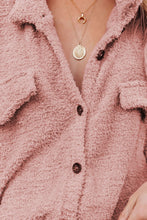 Load image into Gallery viewer, Plush Button Down Pocketed Shirt Jacket