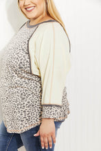 Load image into Gallery viewer, Jodifl Bestie Full Size Run Leopard Baseball Tee