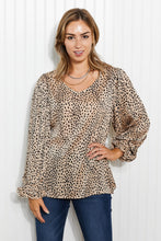 Load image into Gallery viewer, ODDI Full Size Printed Pleated Blouse