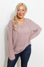 Load image into Gallery viewer, Jodifl Stay Awhile Full Size Run Waffle Knit Tee