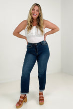 Load image into Gallery viewer, Judy Blue High Waist Cool Denim Sustainable Cuff Boyfriend Jeans