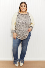 Load image into Gallery viewer, Jodifl Bestie Full Size Run Leopard Baseball Tee