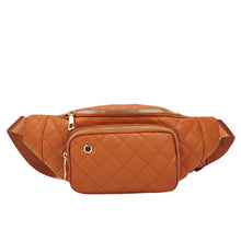 Load image into Gallery viewer, The Amber Bag: Rhombus Pattern Crossbody Waist Bag 3 Colors (Only Ships to US)