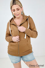 Load image into Gallery viewer, Zenana Solid Zipper Up Hoodie