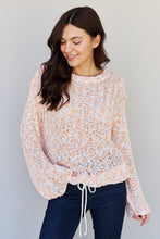Load image into Gallery viewer, POL Summer Chills Bottom Drawstring Tunnel Sweater Top